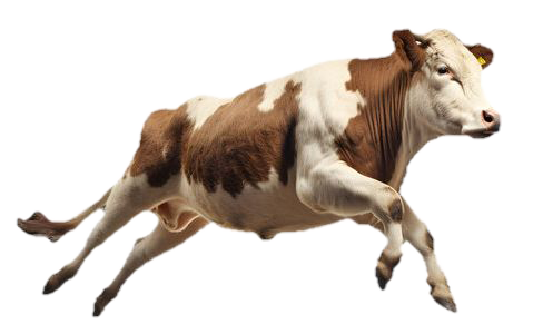 a flying cow